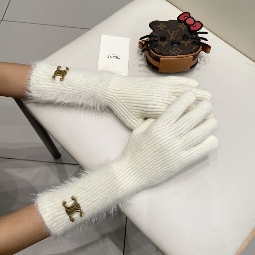 Перчатки шерстяные женские фото 6