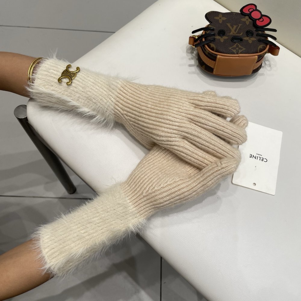 Перчатки шерстяные женские фото 6