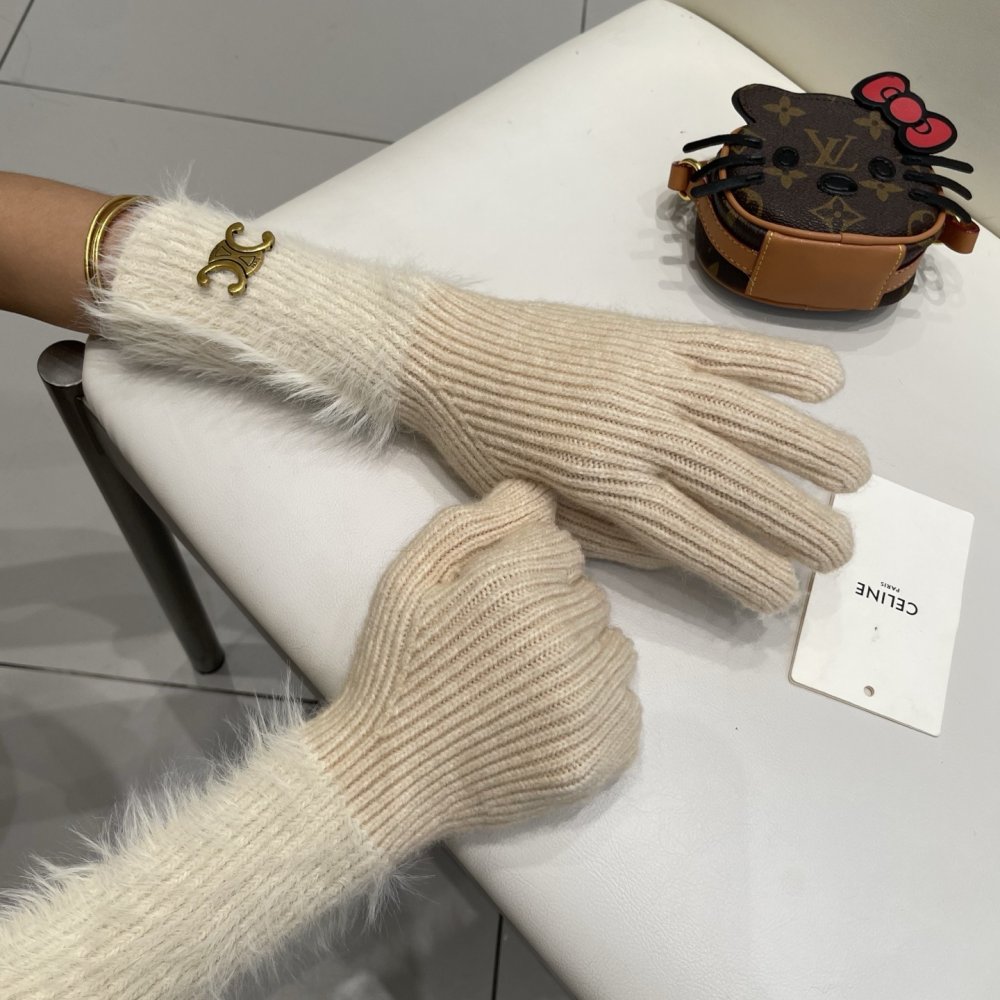 Перчатки шерстяные женские фото 7