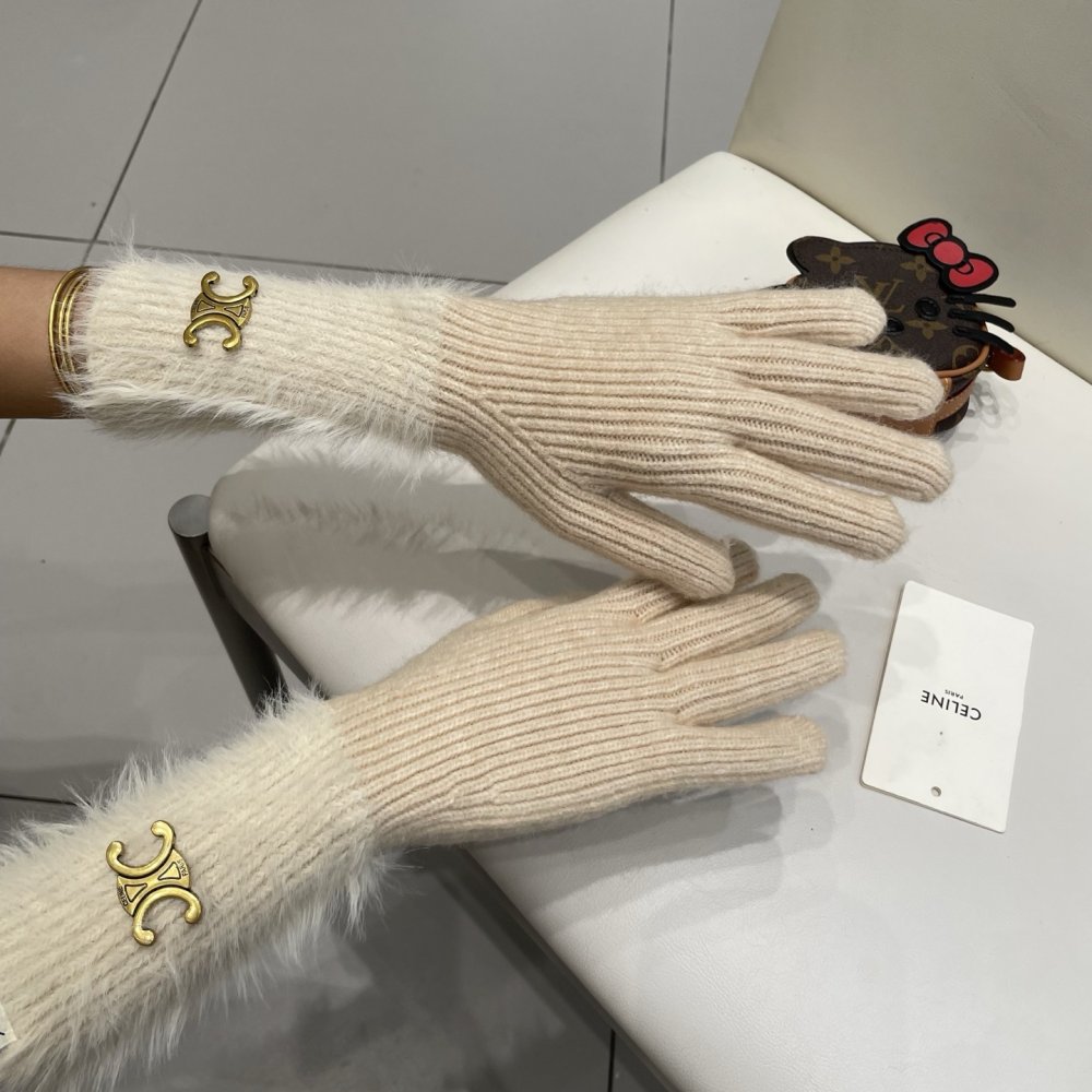 Перчатки шерстяные женские фото 8