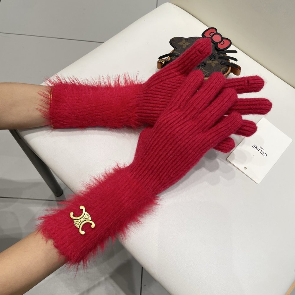 Перчатки шерстяные женские фото 8