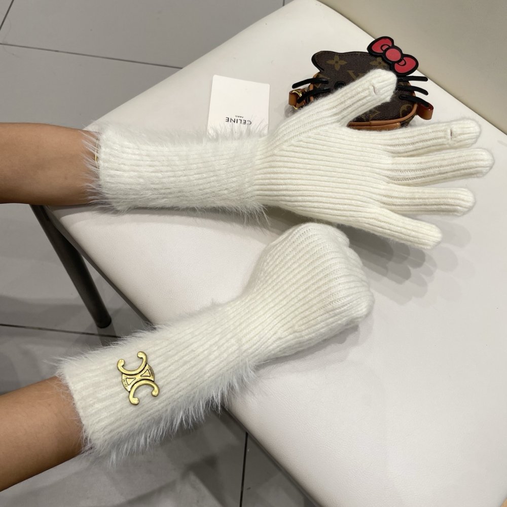 Перчатки шерстяные женские фото 9