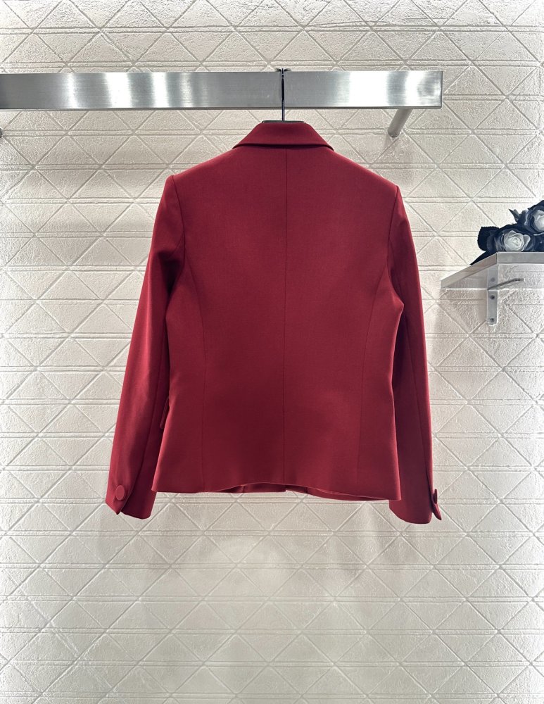 Пиджак красный женский фото 2