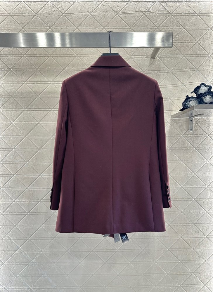 Піджак з прямими плечима і двубортными лацканами жіночий фото 2