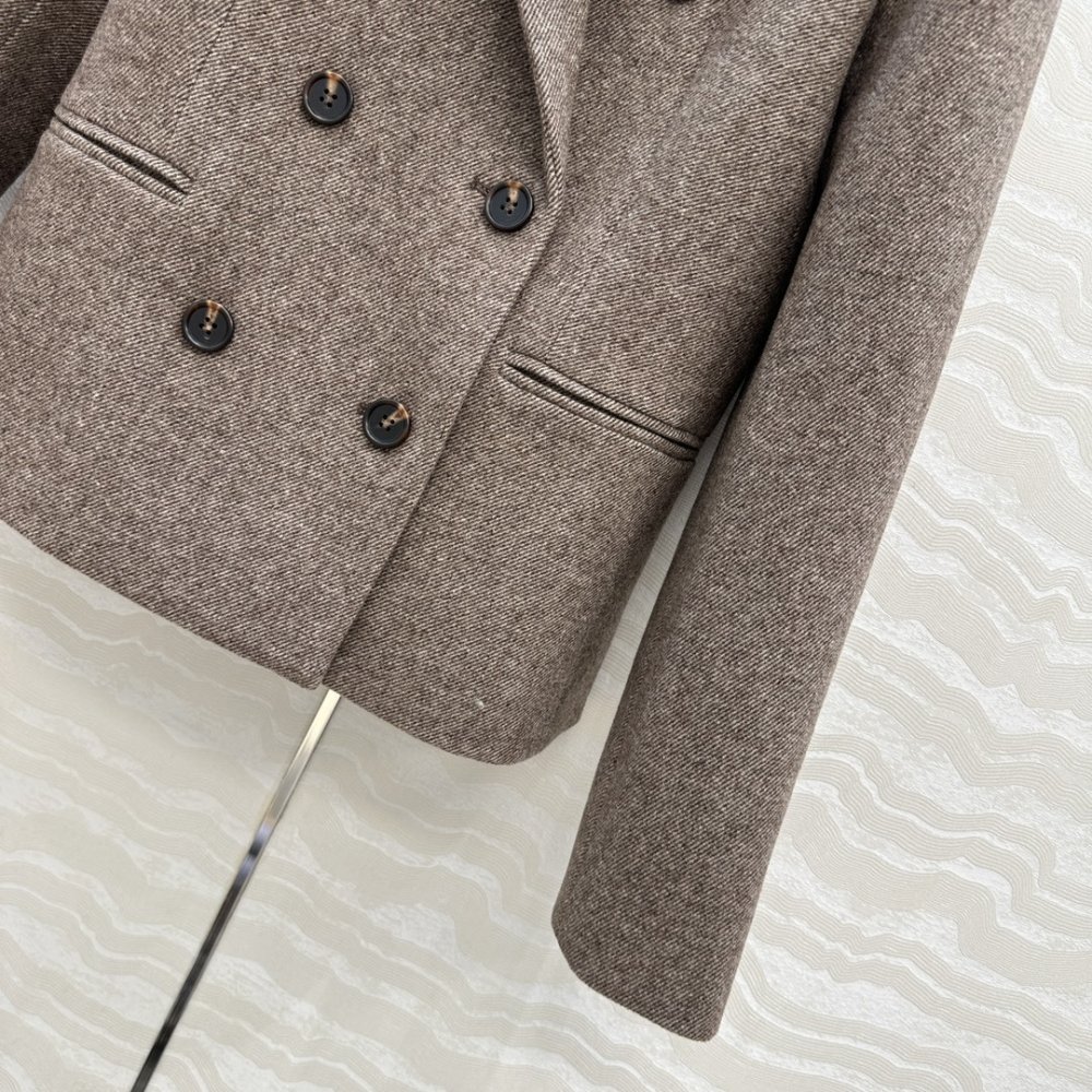 Пиджак шерстяной женский фото 5