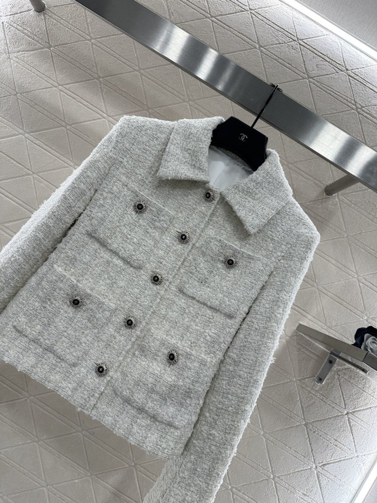 Пиджак твидовый женский фото 3