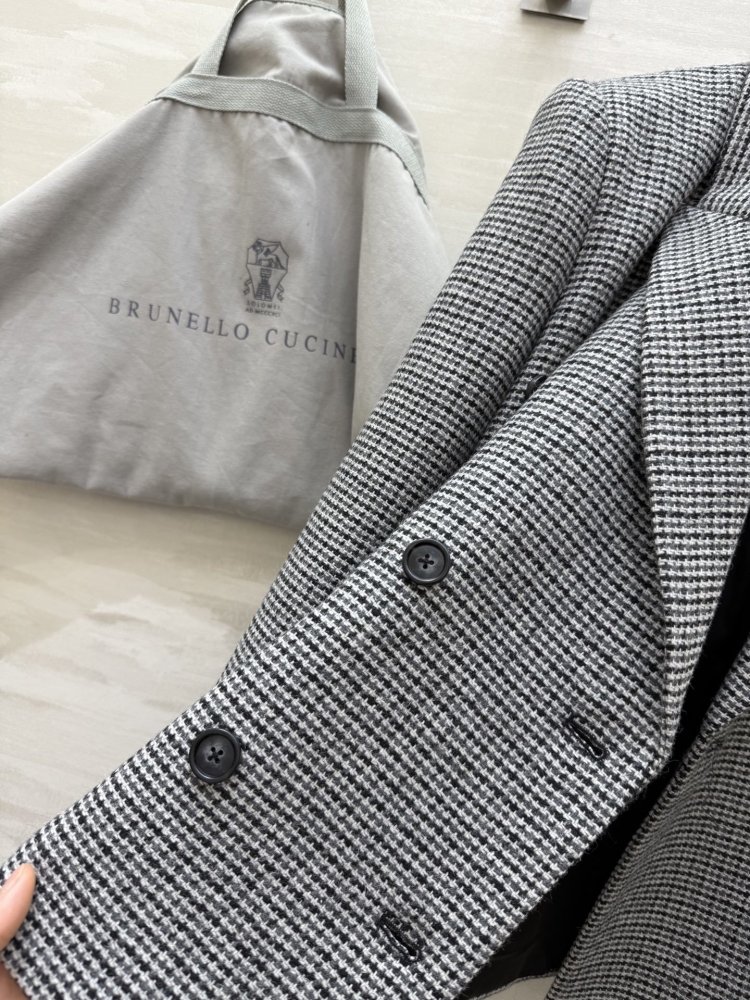 Пиджак женский шерстяной клетчатый фото 4