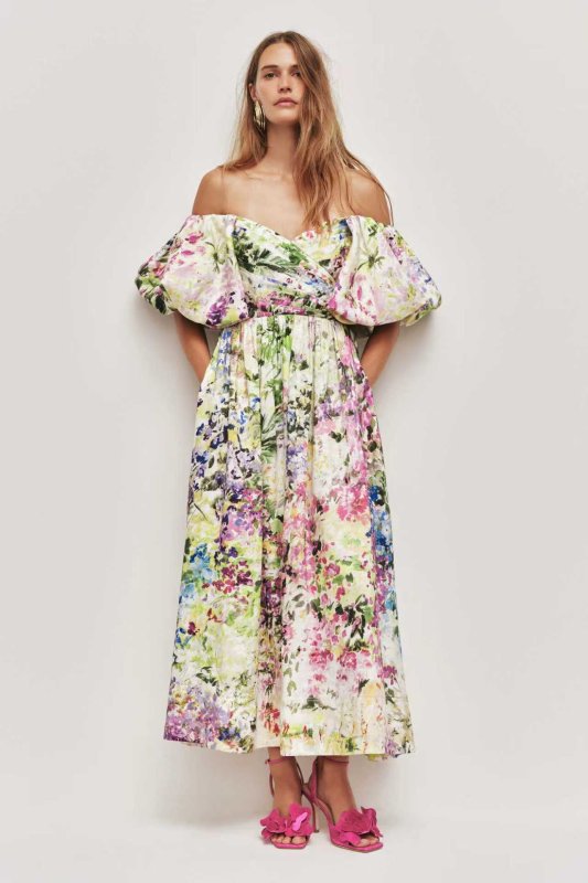 Dress Aje from lush sleeves and open shoulders