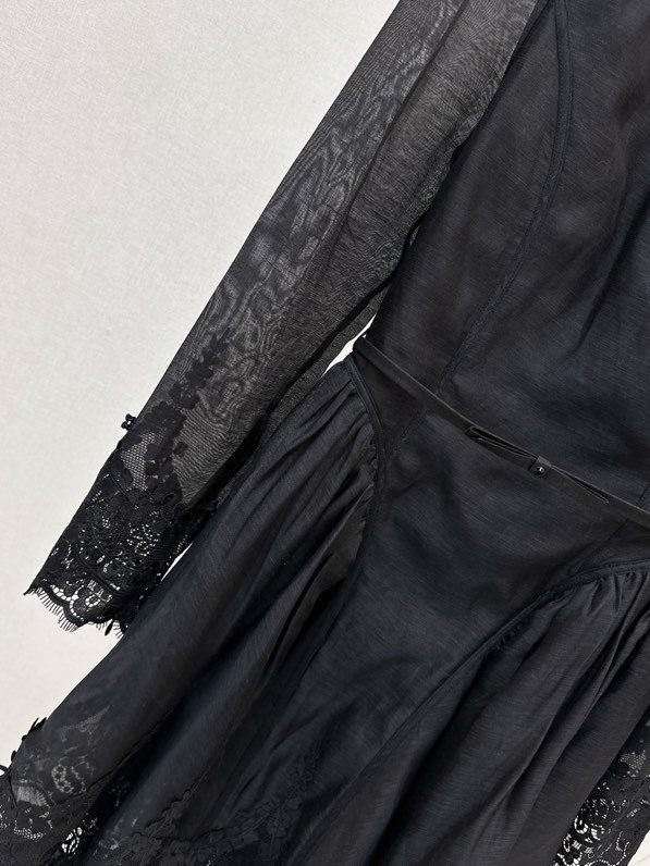 Плаття, Сукня чорне шелки і льон фото 6