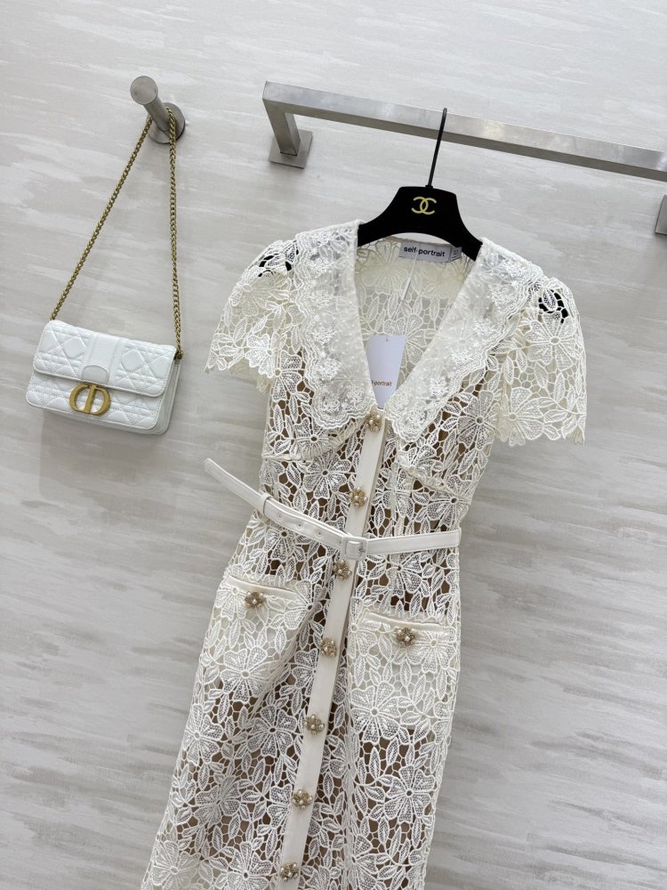 Платье цвета слоновой кости с ажурным кружевом фото 9