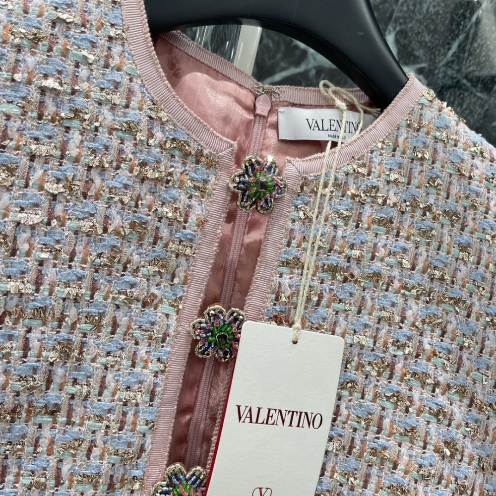 Платье из твида с коротким рукавом фото 5