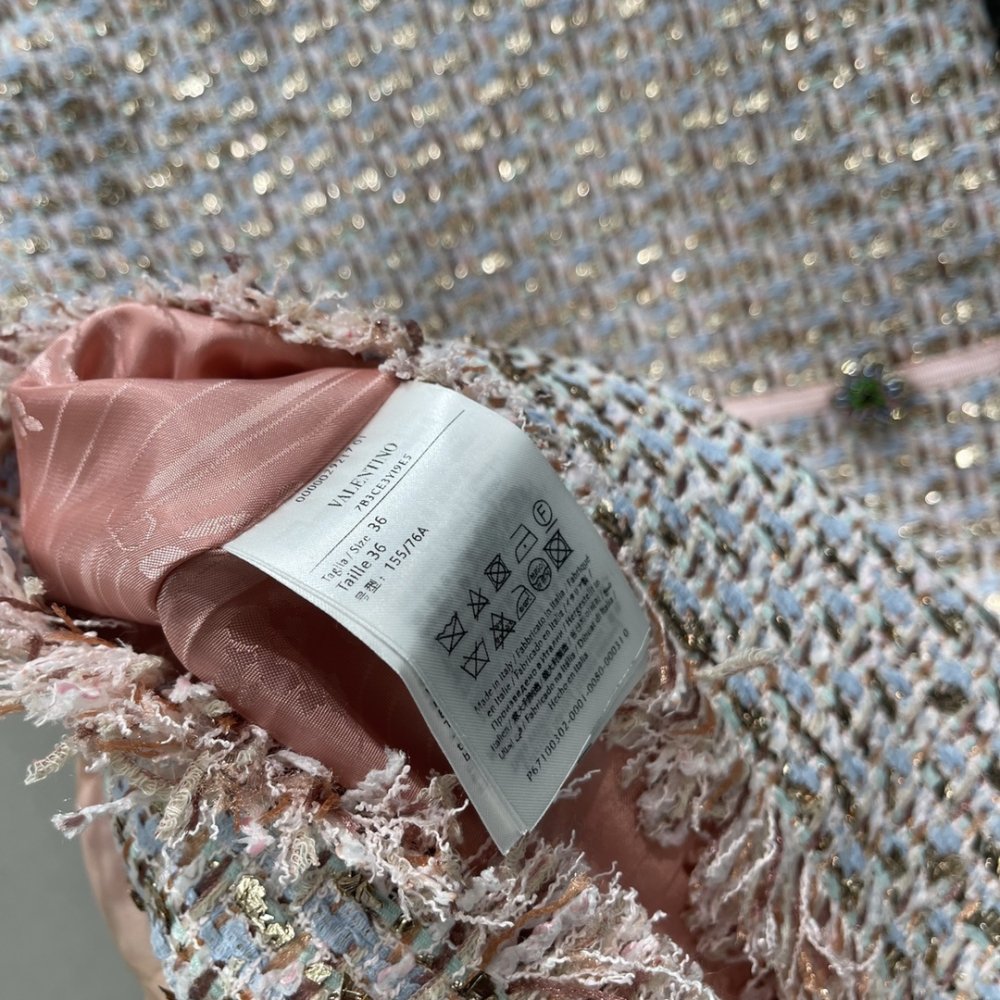 Платье из твида с коротким рукавом фото 8