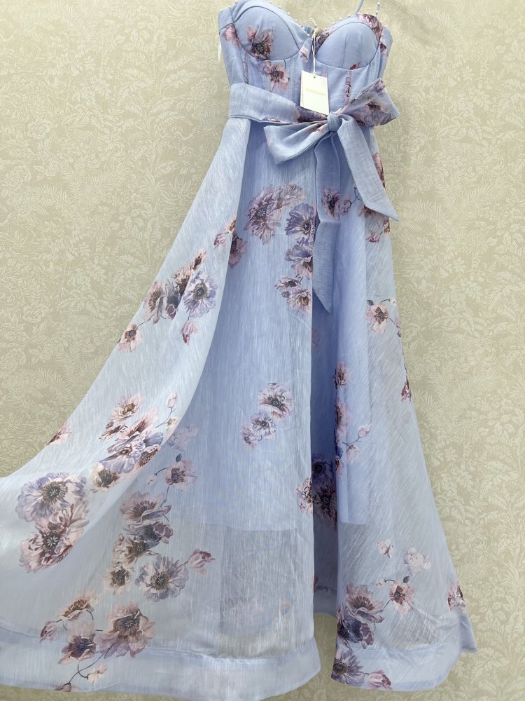 Платье комбинация с принтом роз фото 5