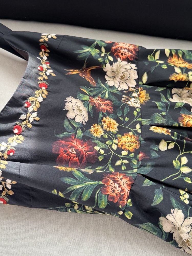 Платье миди с цветочным принтом фото 4