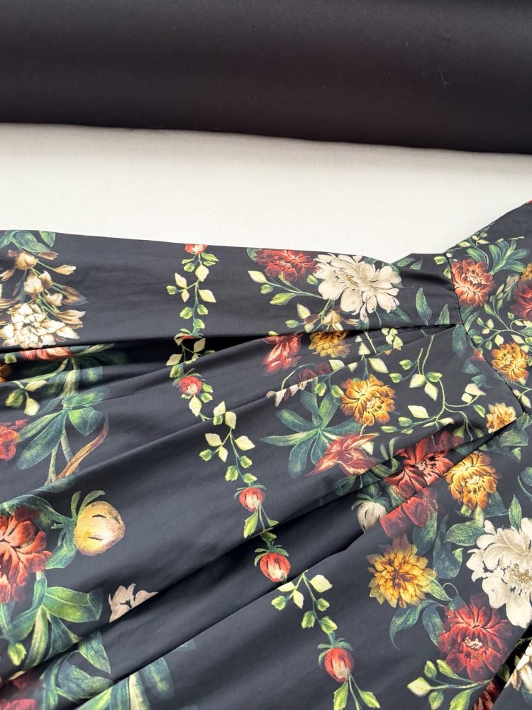 Платье миди с цветочным принтом фото 5