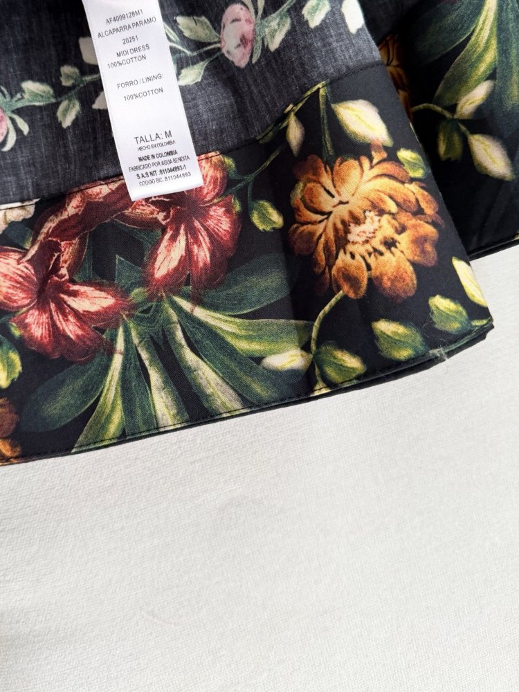 Платье миди с цветочным принтом фото 8