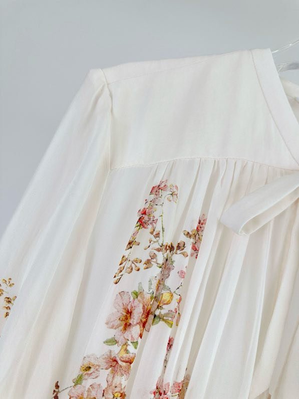 Платье NATURA с рукавами фонариками фото 5