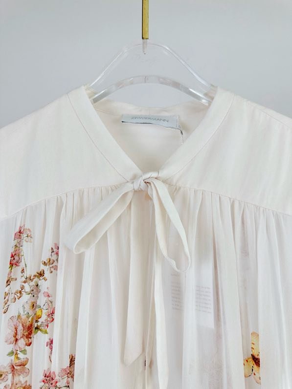 Платье NATURA с рукавами фонариками фото 7