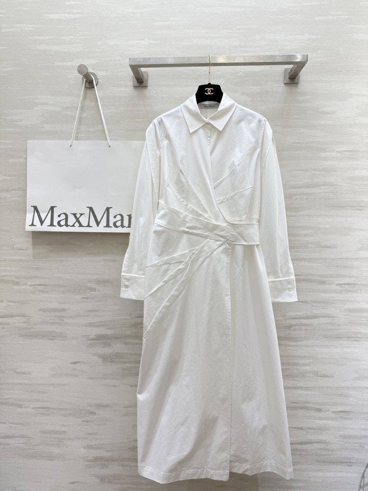 Платье рубашка белоснежного цвета