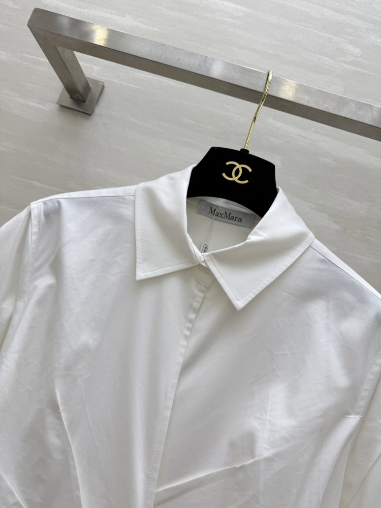 Платье рубашка белоснежного цвета фото 2