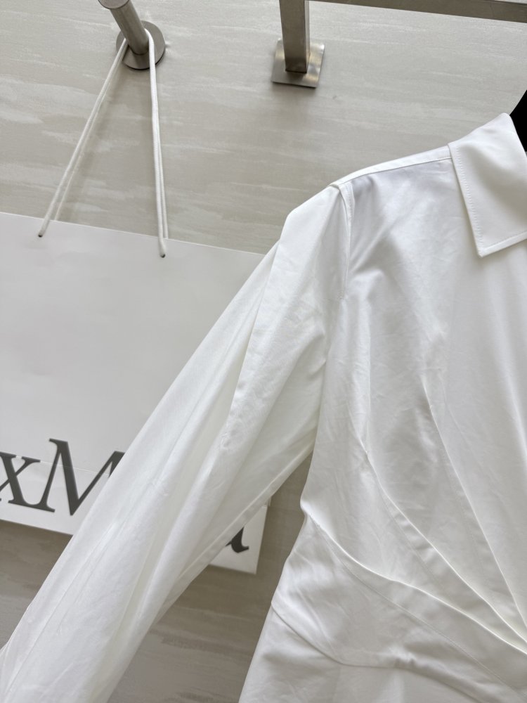 Платье рубашка белоснежного цвета фото 6