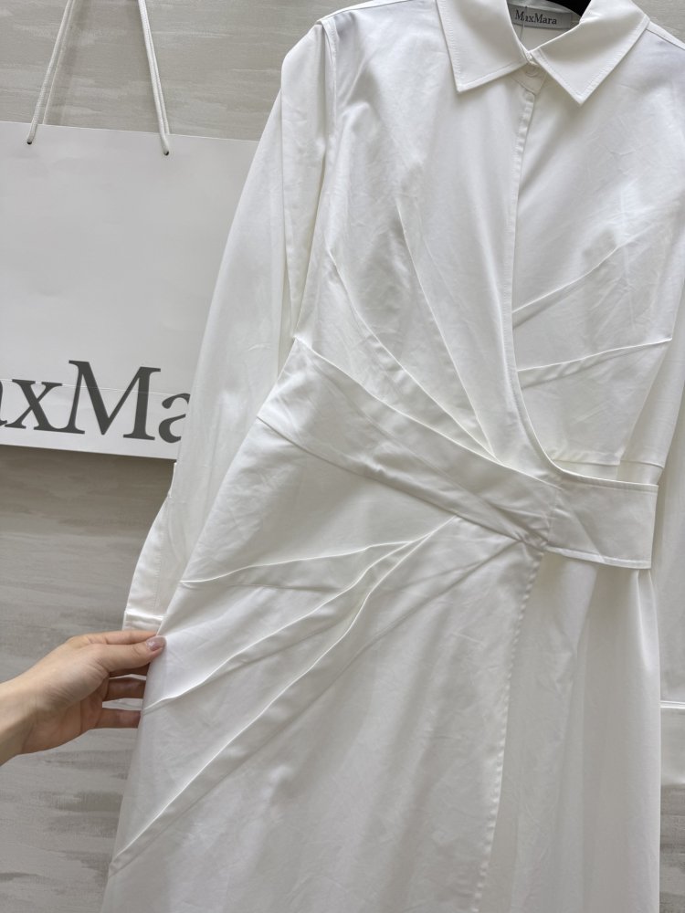 Платье рубашка белоснежного цвета фото 7
