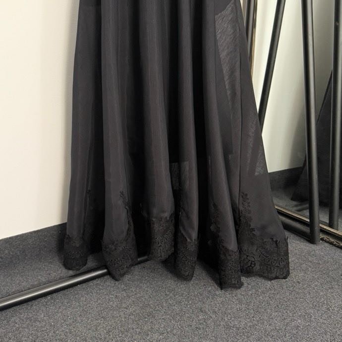 Платье с кружевным лифом и подвязками на талии фото 5