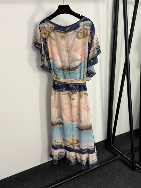 Платье с морским принтом фото 3