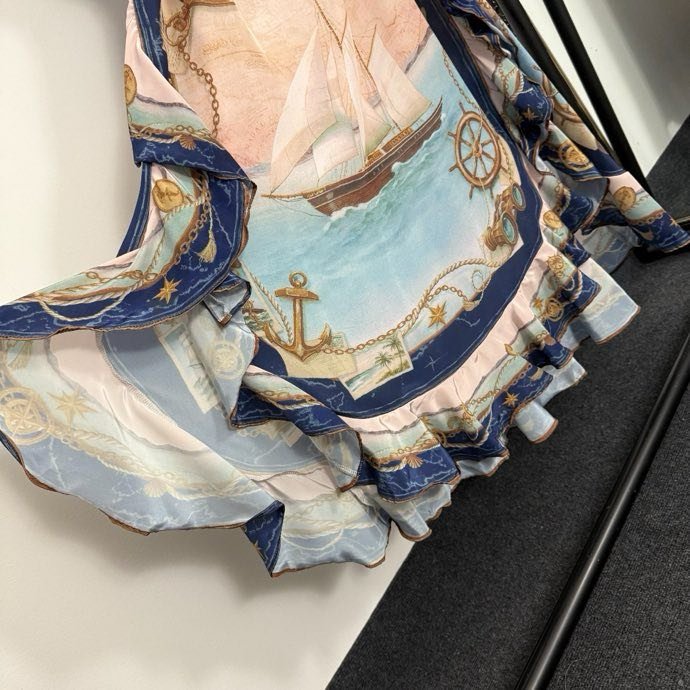 Платье с морским принтом фото 4