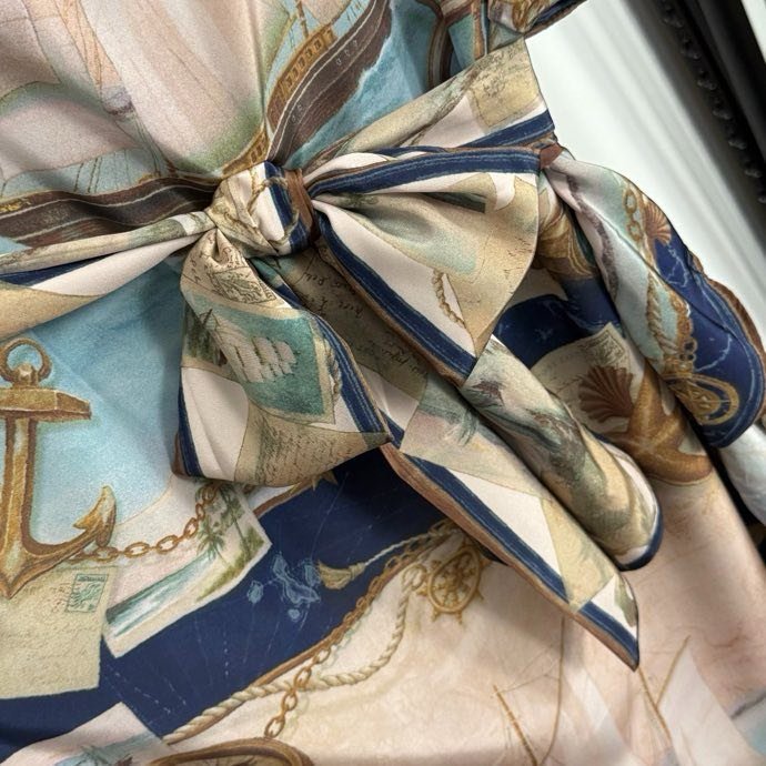 Платье с морским принтом фото 5