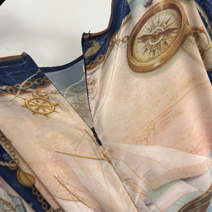 Платье с морским принтом фото 6