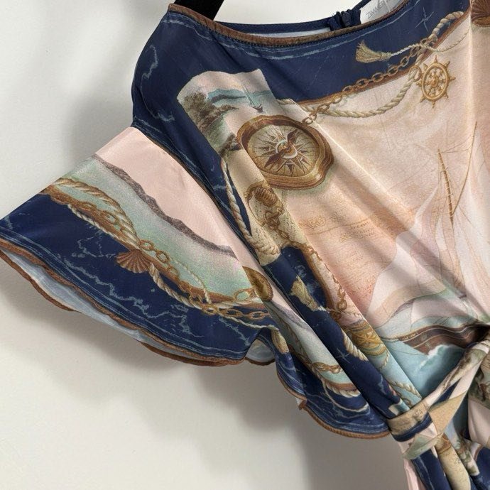 Платье с морским принтом фото 7