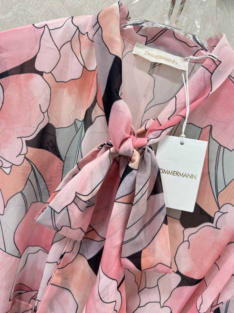 Платье с однобортным кроем и цветочным принтом фото 2