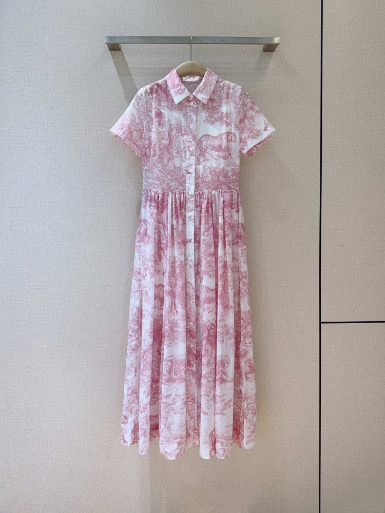 Платье с принтом джунглей