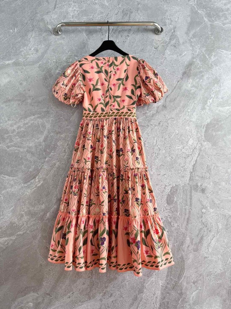 Платье с пышными рукавами и бисером фото 9