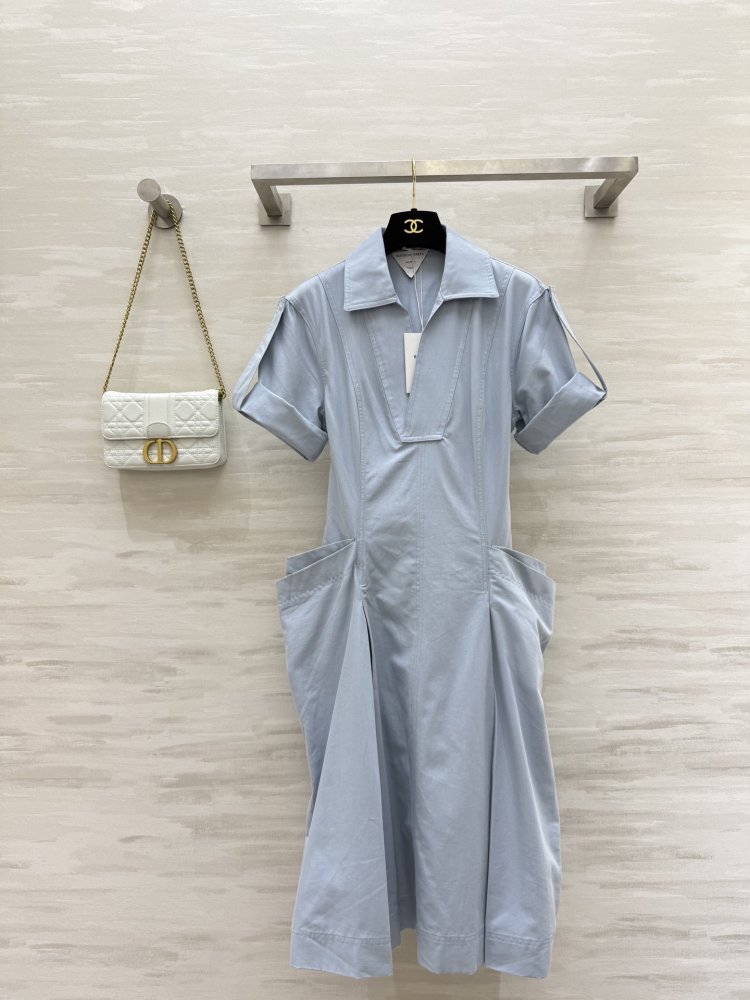 Dress from rolled up sleeves