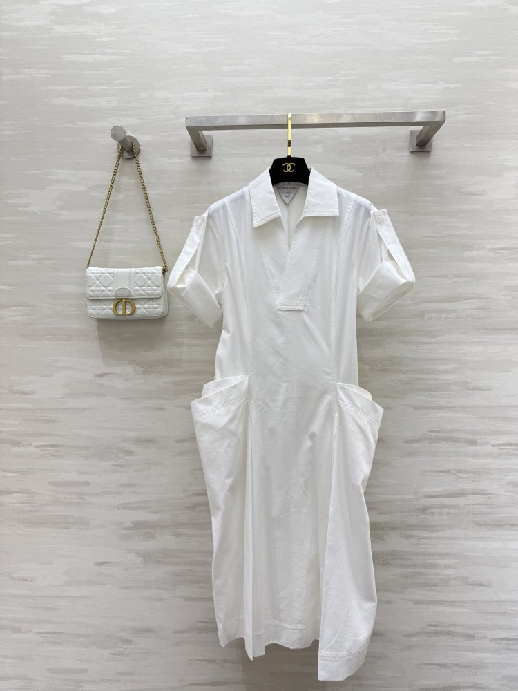 Dress from rolled up sleeves