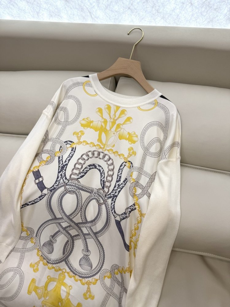 Платье шелковое с длинными рукавами фото 7