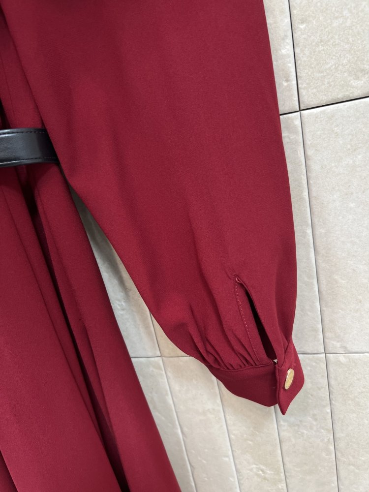 Платье в стиле ретро бордового цвета фото 6