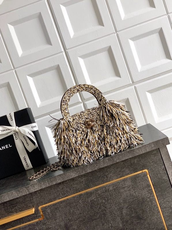 Wicker thatch a bag Kelly Woven 19 cm