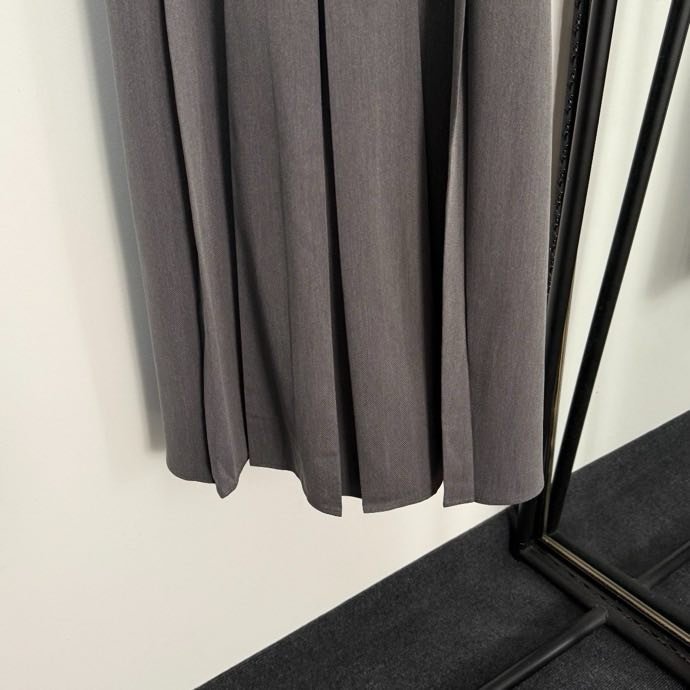 Pleated skirt from high waist and belt фото 5