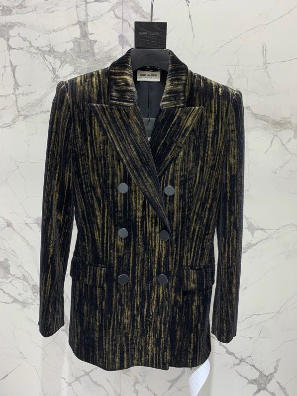 Плиссированный бархатный пиджак фото 2