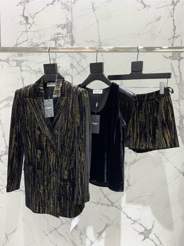 Плиссированный бархатный пиджак фото 4