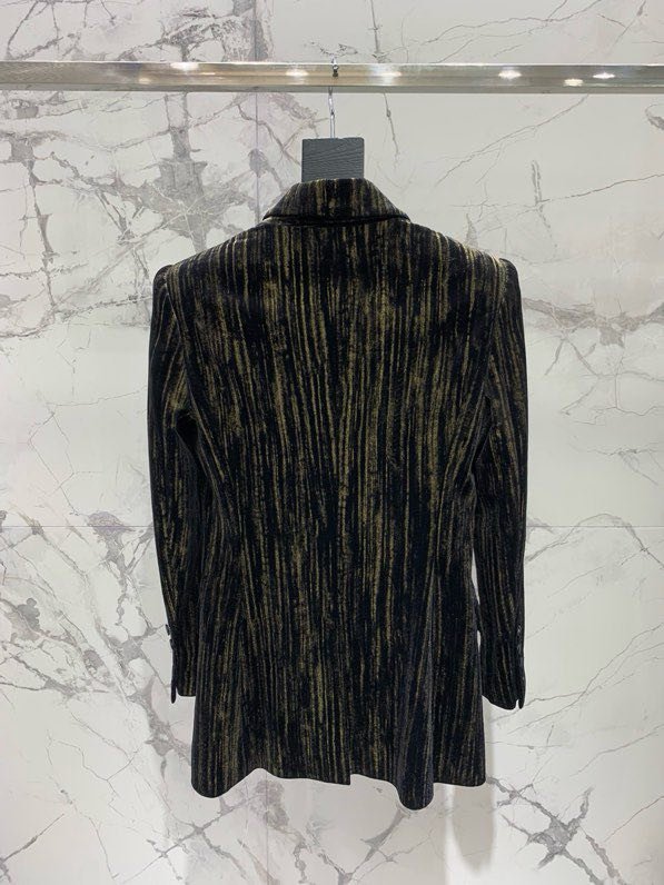 Плиссированный бархатный пиджак фото 7