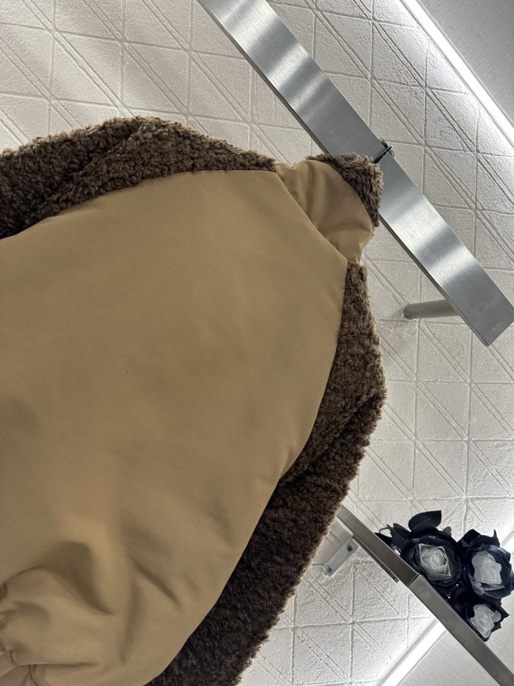 Плюшевая куртка пуховик Teddy на молнии фото 4