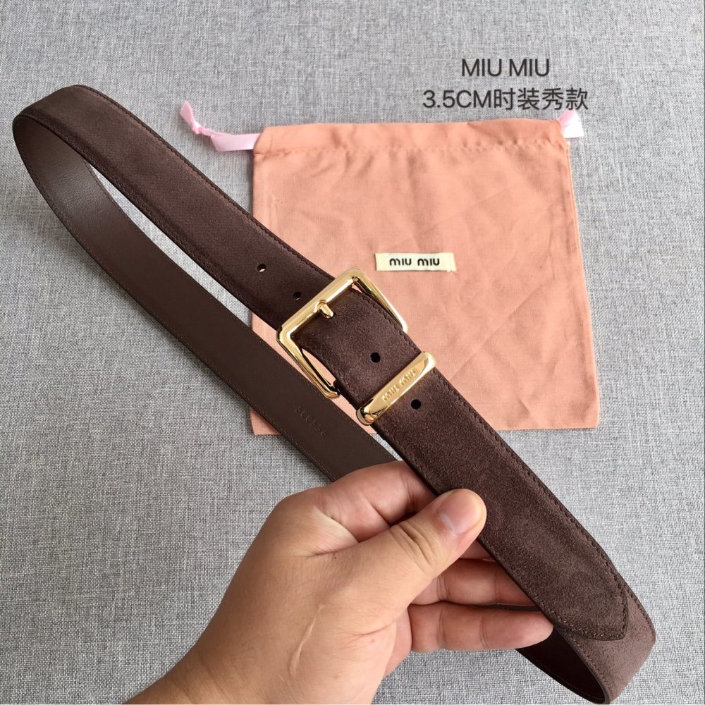 Пояс кожаный 3.5 см