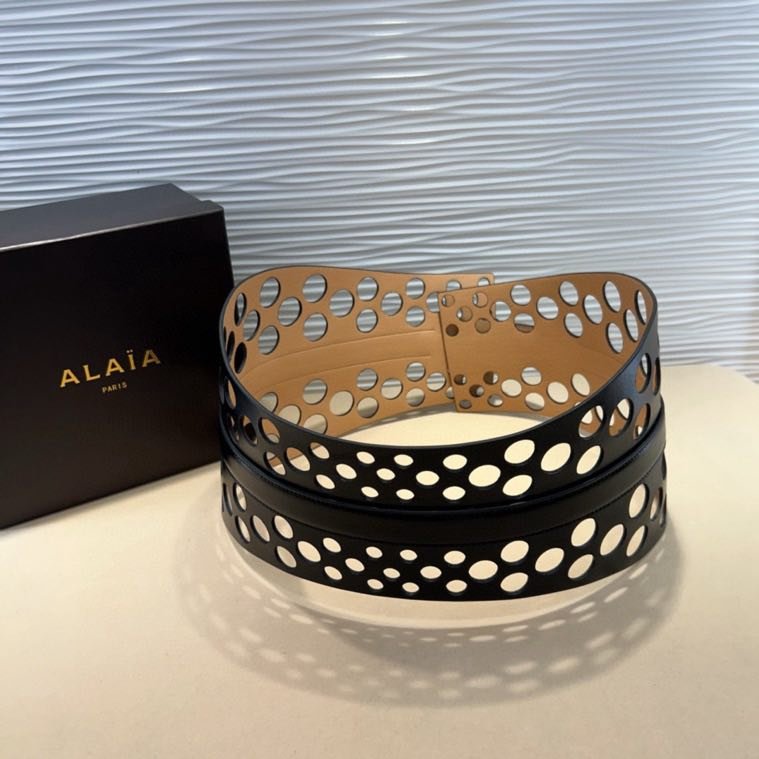 Пояс кожаный 7 см фото 2