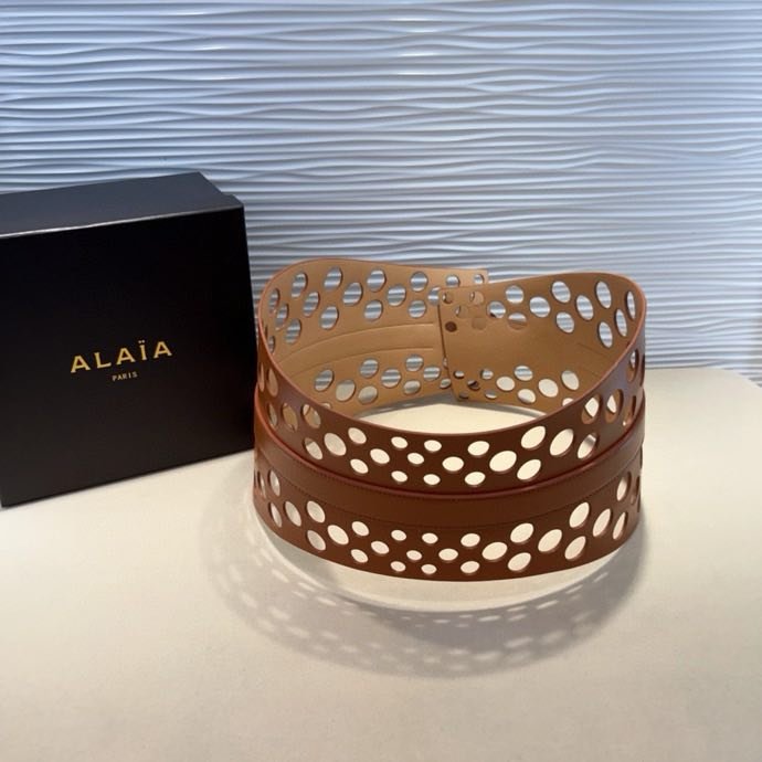 Пояс кожаный 7 см фото 2