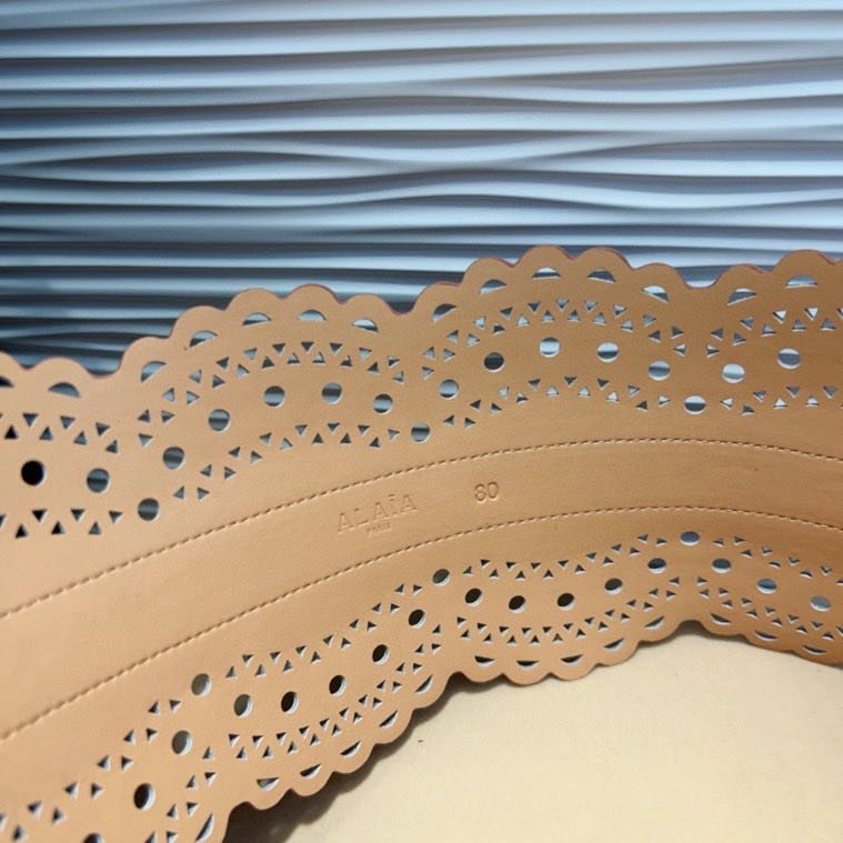 Пояс кожаный 7 см фото 3