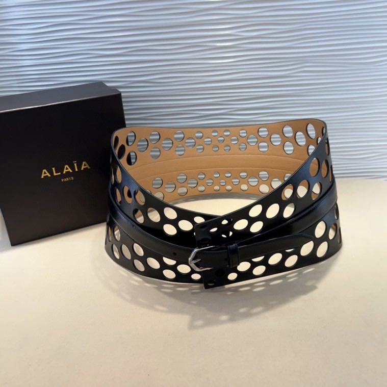 Пояс кожаный 7 см фото 4